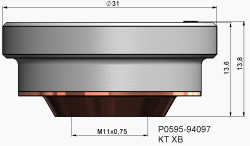 Seramik Parça KT XB P0595-94097 - 2
